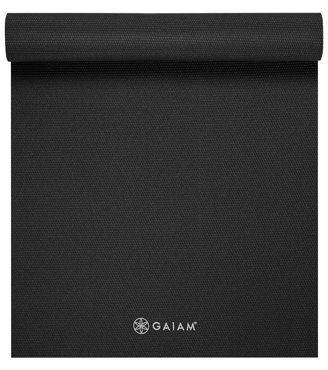 Gaiam Yoga Mat 68" 5mm Black 2 Gaiam Yoga Mat 68" 5mm Black - Image 2