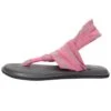 Sanuk Women's Yoga Sling 2 Sandal Charcoal/Hot Pink -EVERYDAY YOGA Sales 4429070991403 charcoalhotpink 2a