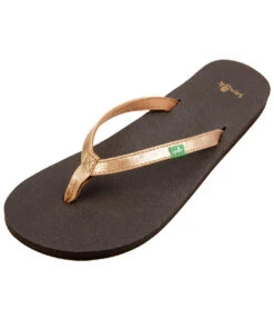 Sanuk Women's Yoga Joy Metallic Flip Flop -EVERYDAY YOGA Sales 4429073252395 rosegold