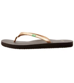 Sanuk Women's Yoga Joy Metallic Flip Flop -EVERYDAY YOGA Sales 4429073252395 rosegold 2a