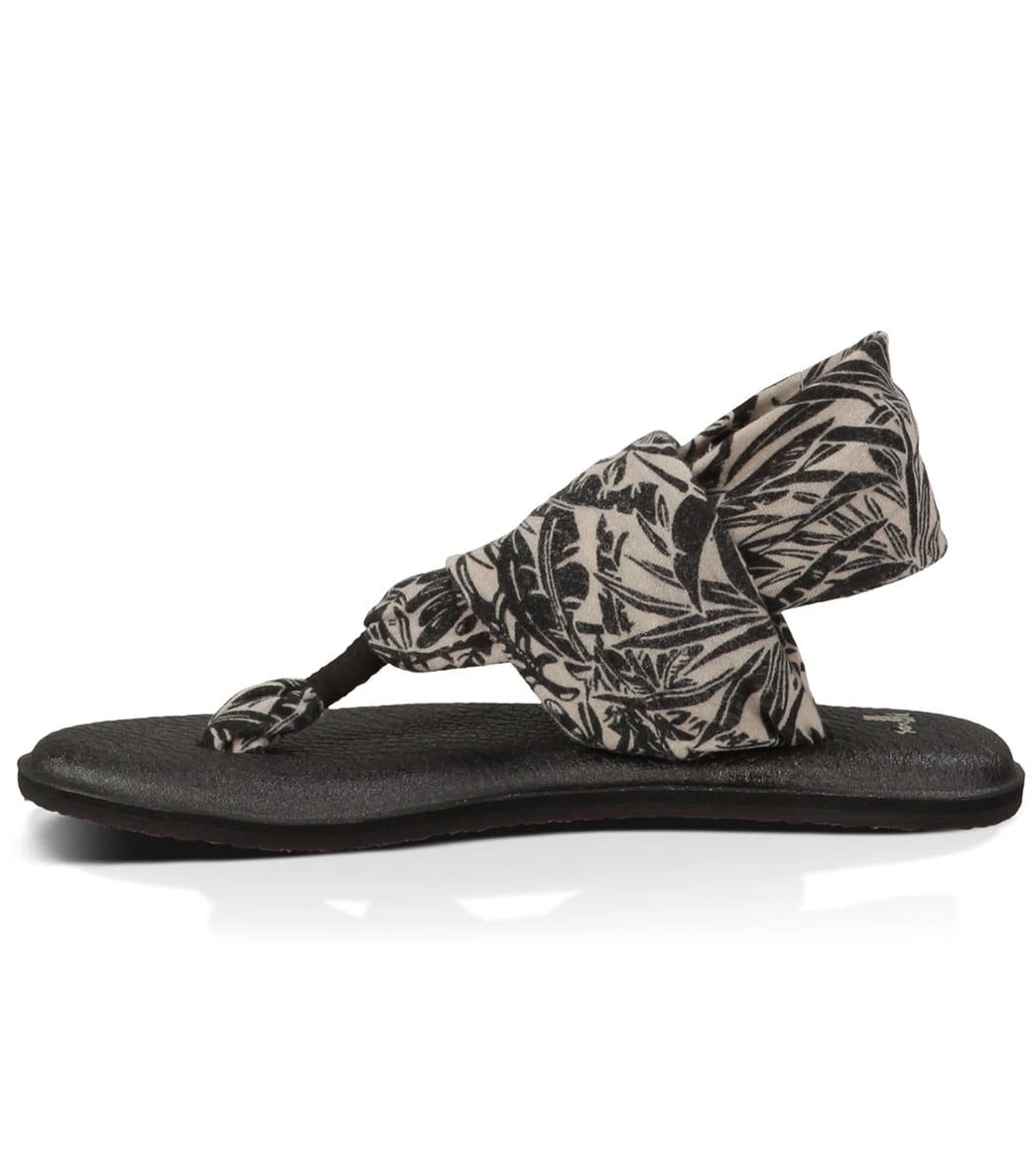 Sanuk Yoga Sling 2 Prints Sandal Black/White Hawaiian 1 Sanuk Yoga Sling 2 Prints Sandal Black/White Hawaiian