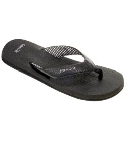 Sanuk Women's Yoga Mat Flip Flop Ebony