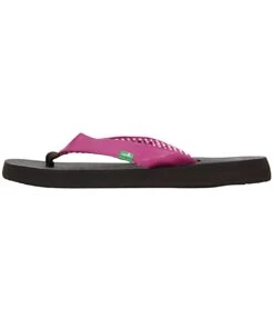 Sanuk Women's Yoga Mat Flip Flop -EVERYDAY YOGA Sales 4429076430891 pink 5a