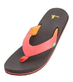 Sanuk Women's Yoga Mat Flip Flop Coral -EVERYDAY YOGA Sales 4429076496427 coral