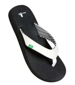 Sanuk Women's Yoga Mat Flip Flop -EVERYDAY YOGA Sales 4429076594731 white 1a