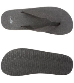 Sanuk Women's Yoga Mat Webbing Flip Flop -EVERYDAY YOGA Sales 4429077446699 blackblack 4a