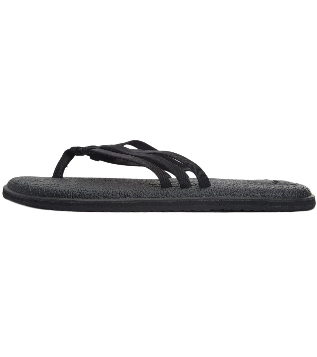 Sanuk Women's Yoga Salty Sandal Black 1 Sanuk Women's Yoga Salty Sandal Black