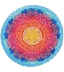 Round Towel Company The Day Dreamer Pink/Yellow/Orange/Blue -EVERYDAY YOGA Sales 4470272000043 pinkyelloworangeblue