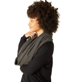 Beyond Yoga Waffle Knit Long Infinity Scarf 15 Beyond Yoga Waffle Knit Long Infinity Scarf -EVERYDAY YOGA Sales 4501666332715 charcoal 4a