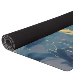 Shakti Warrior Ajna Rubber Yoga Mat 72" 3mm Blue -EVERYDAY YOGA Sales 6553730351147 blue 3a