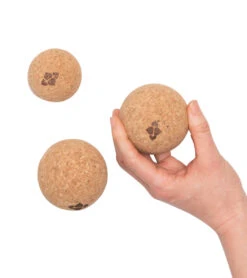 Halfmoon Natural Cork Massage Ball Trio Trio