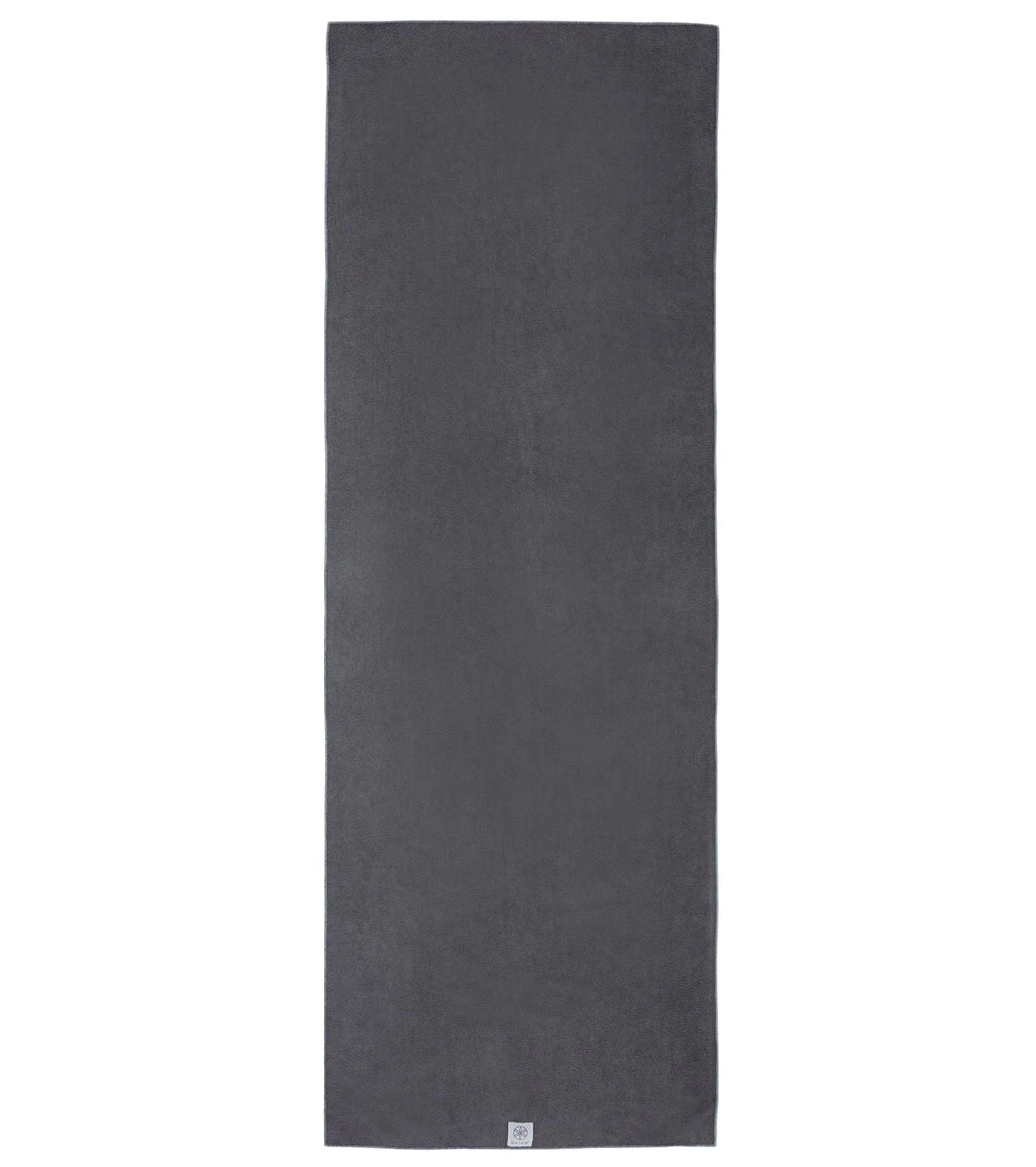 Gaiam Yoga Mat Towel Grey 3 Gaiam Yoga Mat Towel Grey - Image 3