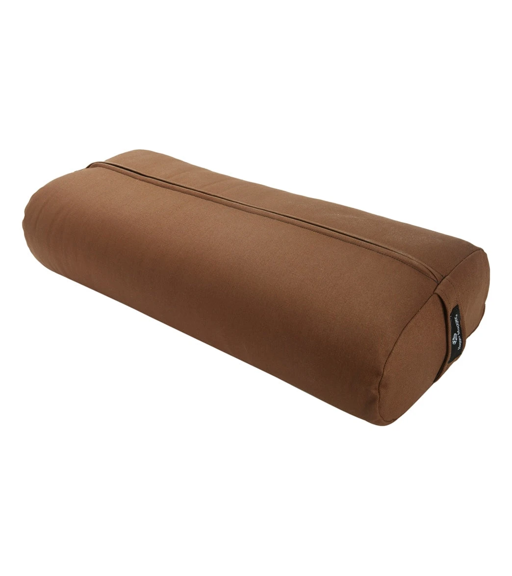 Hugger Mugger Standard Solid Yoga Bolster Brown 2 Hugger Mugger Standard Solid Yoga Bolster Brown - Image 2