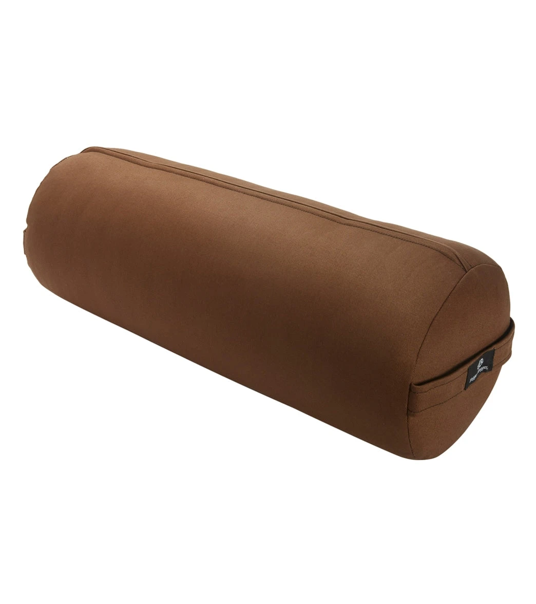 Hugger Mugger Round Solid Yoga Bolster Brown 1 Hugger Mugger Round Solid Yoga Bolster Brown