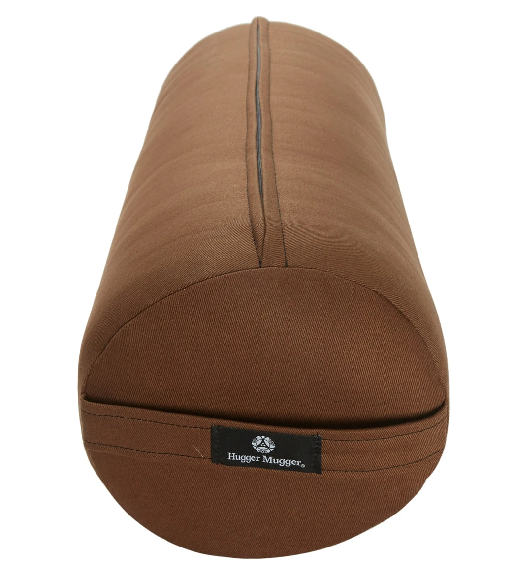 Hugger Mugger Round Solid Yoga Bolster Brown 2 Hugger Mugger Round Solid Yoga Bolster Brown - Image 2