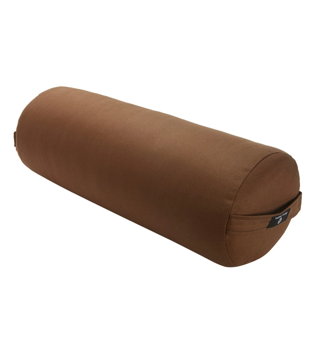 Hugger Mugger Round Solid Yoga Bolster Brown 3 Hugger Mugger Round Solid Yoga Bolster Brown - Image 3