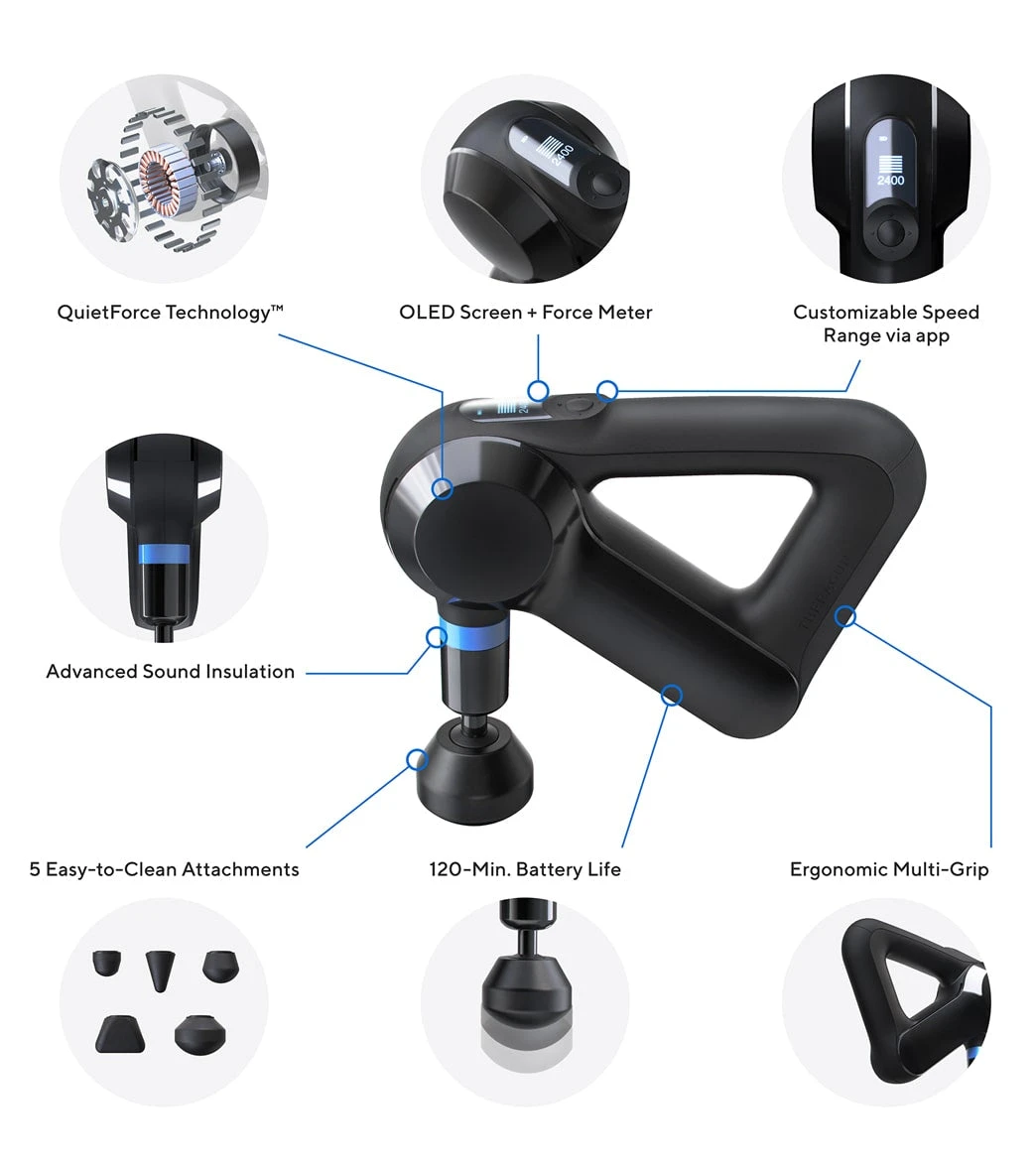 Theragun Elite™ Black/Blue 1 Theragun Elite™ Black/Blue