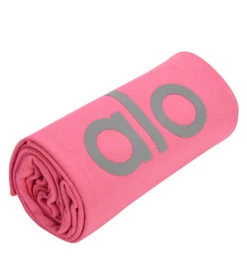 Alo Yoga Grounded No-Slip Mat Towel Hot Pink -EVERYDAY YOGA Sales 6765704970283 hotpink