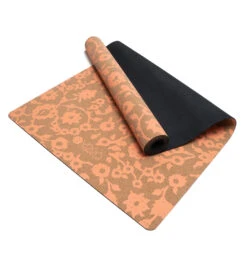 Yoga Design Lab Cork Yoga Mat 3.5mm Floral Batik Coral -EVERYDAY YOGA Sales 6825596289067 batikcoral 2a