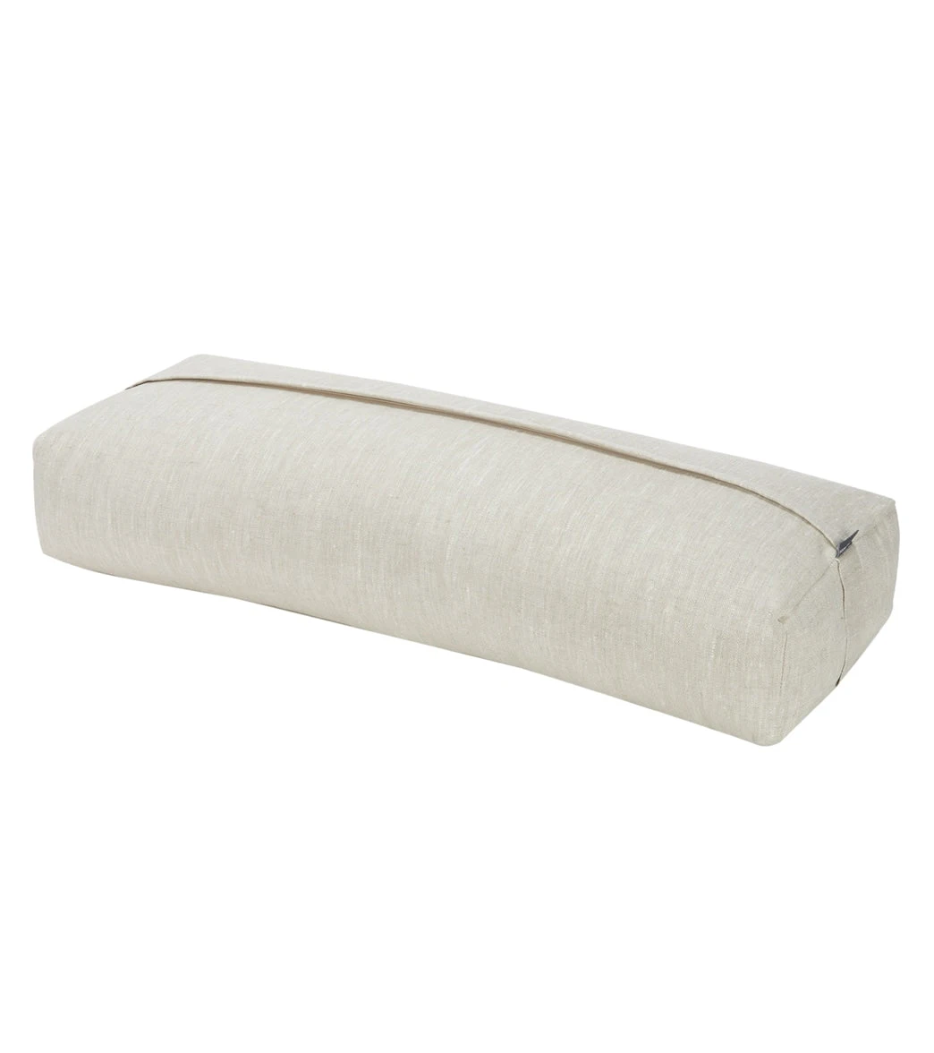 Halfmoon Linen Restorative Bolster 3 Halfmoon Linen Restorative Bolster - Image 3