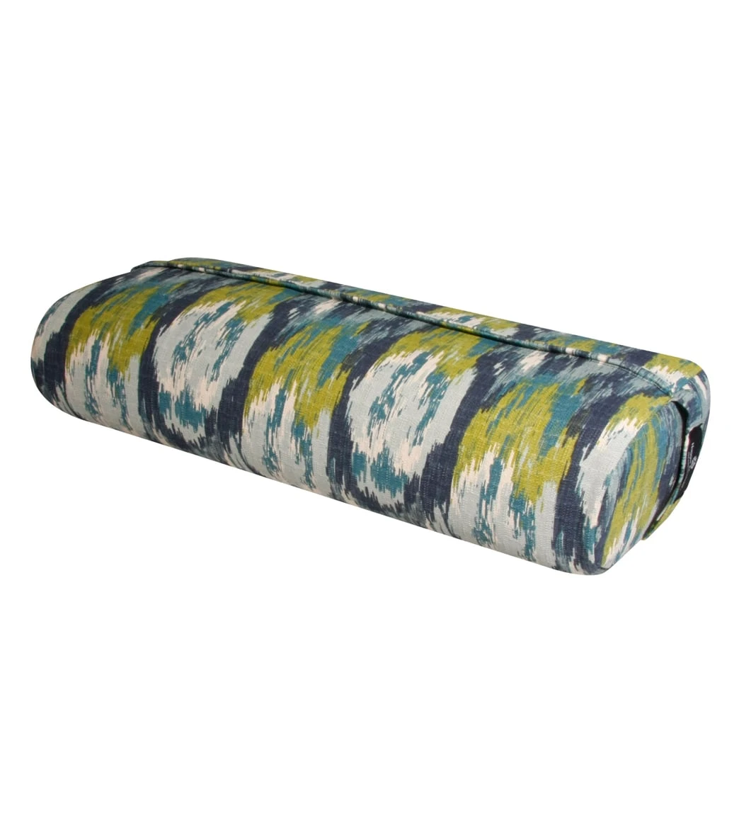 Hugger Mugger Standard Printed Yoga Bolster Blue Lagoon 1 Hugger Mugger Standard Printed Yoga Bolster Blue Lagoon
