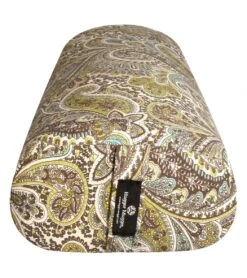 Hugger Mugger Standard Printed Yoga Bolster Paisley Café -EVERYDAY YOGA Sales 6988876939307 paisleycaf 4a