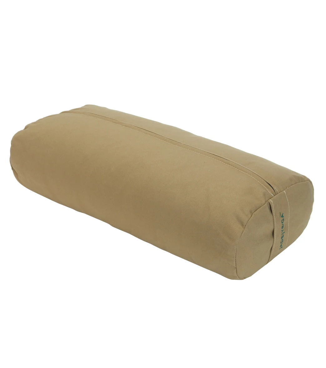 Jade Yoga Rectangular Bolster Khaki 1 Jade Yoga Rectangular Bolster Khaki