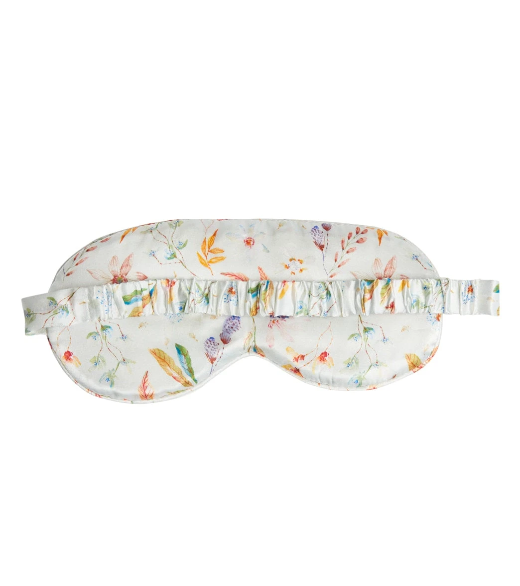 Halfmoon Silk Eye Mask FLORA 1 Halfmoon Silk Eye Mask FLORA