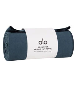 Alo Yoga Grounded No-Slip Mat Towel Eclipse