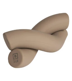 B Yoga 3lbs Helix Weights Cacao