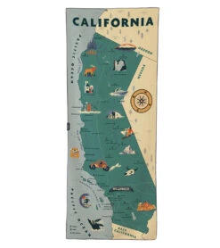 Nomadix Original Towel California Map Towel 2